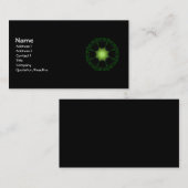 Gotische Fraktale leuchten in der dunklen Visitenk Visitenkarte (Vorne/Hinten)