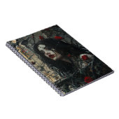 Gotische Frau auf dem Burg Notizblock (Rechte Seite)