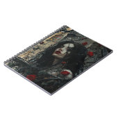 Gotische Frau auf dem Burg Notizblock (Linke Seite)