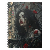 Gotische Frau auf dem Burg Notizblock (Vorderseite)