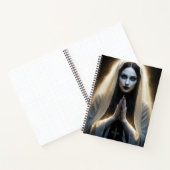 Gotische Frau im Gebet Notizblock (Innenseite)