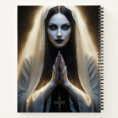 Gotische Frau im Gebet Notizblock (Rückseite)