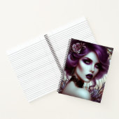 Gotische Frau im Jugendstil Notizblock (Innenseite)