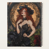 Gotische Frau im Jugendstil Planer (Rückseite)
