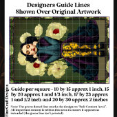 Gotische Frau mit DQ6R Dekoupage Seidenpapier