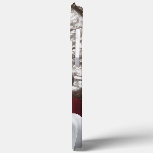 Gotische Frau mit Rote Rose-Headpiece Case-Mate iPhone Hülle (Rückseite / Links)