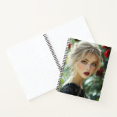 Gotische Frauen und Rote Rosen Notizblock (Innenseite)