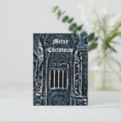 Gotische Friedhof-Szene Frohe Weihnachten (Stehend Vorderseite)