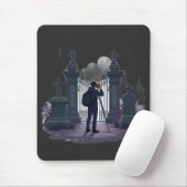Gotische Friedhofs-Tor-Silhouette Mousepad (Mit Mouse)