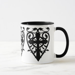 Gotische Friedhofsherzen Tasse