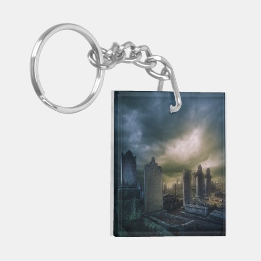 gotische Friedhofskette Schlüsselanhänger (Vorderseite links)