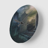 gotische Friedhofstollenuhr Runde Wanduhr (Winkel)