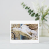 Gotische Gargoyle-Statue - ca. 1340 Postkarte (Stehend Vorderseite)