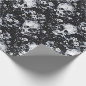 Gotische Gartenschnecken und Blumengoten Sommer Geschenkpapier (Ecke)