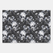 Gotische Gartenschnecken und Blumengoten Sommer Geschenkpapier Set (Vorderseite)