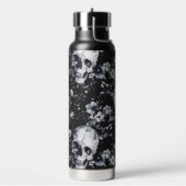 Gotische Gartenschnecken und Blumengoten Sommer Trinkflasche (Links)