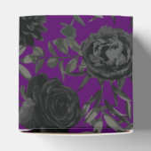 Gotische Gastgeschenk Hochzeit mit lila und schwar Geschenkschachtel (Oben)