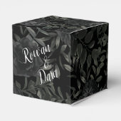 Gotische Gastgeschenk Hochzeit mit weißer und schw Geschenkschachtel (Rückseite)