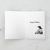 Gotische Geburtstags-Karte Karte (Innenseite)