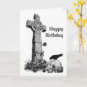 Gotische Geburtstags-Karte Karte (Gelbe Blume)