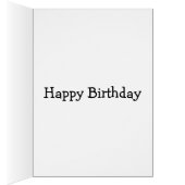 Gotische Geburtstagskatze der schwarzen Miezekatze (Innen (Rechts))