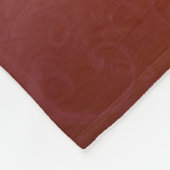 Gotische Geigenblüte mit rote Rosen Fleecedecke (Ecke)