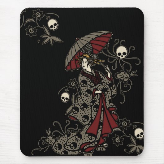 Gotische Geisha Mousepad (Vorne)