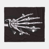 Gotische Geister Skeletthand Fleecedecke (Vorderseite (Horizontal))