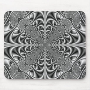 Gotische Geometrie in monochromen Mousepad