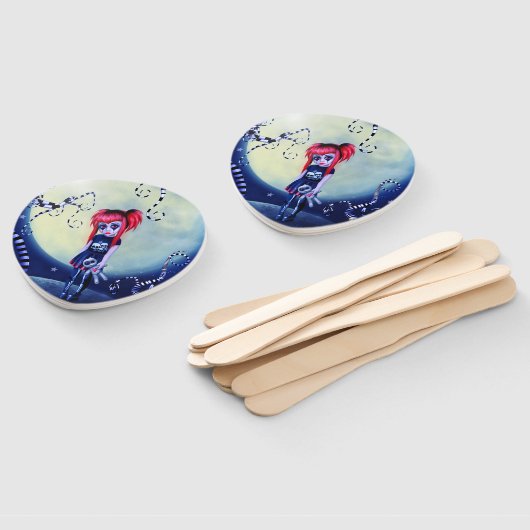 Gotische Girl-Voodoo-Puppe und gruselige Reben Fächer (Non-assembled)