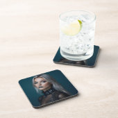 Gotische Grace: Ein Portrait der Elegance Getränkeuntersetzer (Rechte Seite)