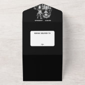 Gotische Hälfte des Hochzeitspaar in einer Einladu All In One Einladung (Außenbereich)