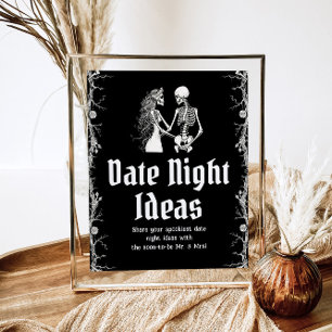 Gotische Halloween Brautparty Date Night Ideas Poster