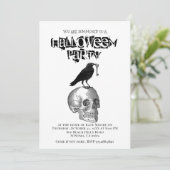 gotische Halloween-Einladung Einladung (Stehend Vorderseite)