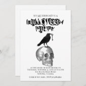 gotische Halloween-Einladung Einladung (Vorne/Hinten)