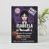 Gotische Halloween-Einladung - Spooky Purp Einladung (Stehend Vorderseite)