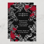 Gotische Halloween-Hochzeit Einladung (Vorne/Hinten)
