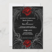 Gotische Halloween-Hochzeitseinladung Einladung (Vorderseite)