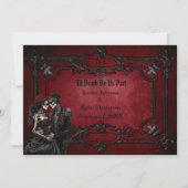 Gotische Halloween-Hochzeitseinladung Einladung (Vorderseite)