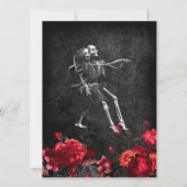 Gotische Halloween-Hochzeitseinladung Einladung (Rückseite)