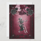 Gotische Halloween-Hochzeitseinladung Einladung (Rückseite)