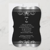 Gotische Halloween-Hochzeitseinladung Einladung (Rückseite)