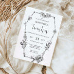 Gotische Handzeichnung vom 30. Geburtstag Party Einladung<br><div class="desc">Diese Party Einladung aus dem 30. Jubiläum wurde für die Koordination mit der Gothic Hand gezeichneten Floralsammlung konzipiert. Sie zeichnet sich durch handgezeichnete Blume und Schädel in Bogenform aus. Geeignet für launische, dunkelgotische Hochzeitsthemen. Für eine erweiterte Anpassung dieses Designs, z.B. das Ändern des Layouts, des Schriftartes oder der Textgröße, klicken...</div>