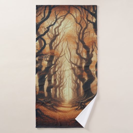 Gotische Herbstwälder Badehandtuch (Badehandtuch)