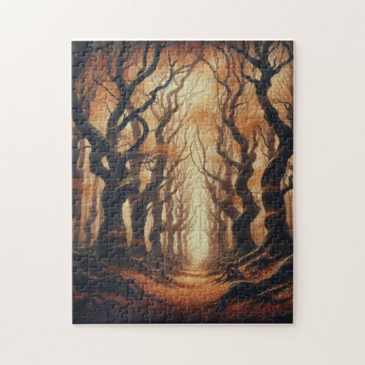 Gotische Herbstwälder Puzzle (Vertikal)