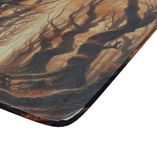 Gotische Herbstwälder Schneidebrett (Ecke)