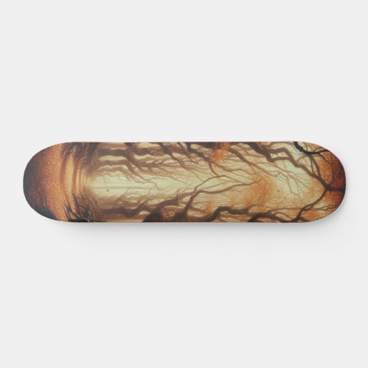 Gotische Herbstwälder Skateboard (Horizontal)