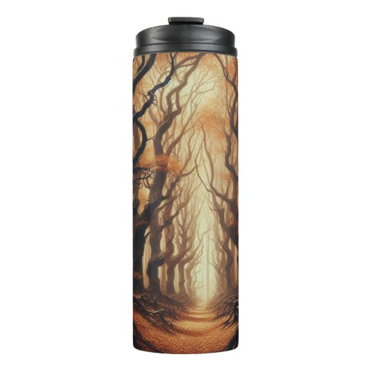 Gotische Herbstwälder Thermosbecher (Vorderseite)