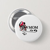 Gotische Herz-junge Mutter Button (Vorne & Hinten)