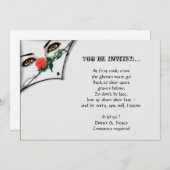 Gotische Hexe pinkelt über Halloween-Party Einladung (Vorne/Hinten)